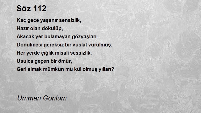 Umman Gönlüm