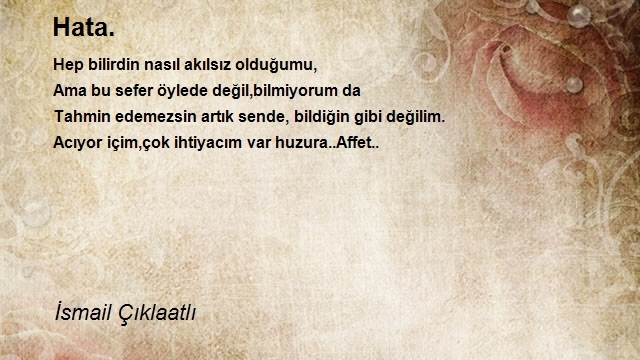 İsmail Çıklaatlı