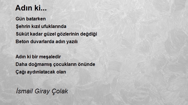 İsmail Giray Çolak