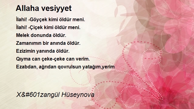 X&#601zangül Hüseynova