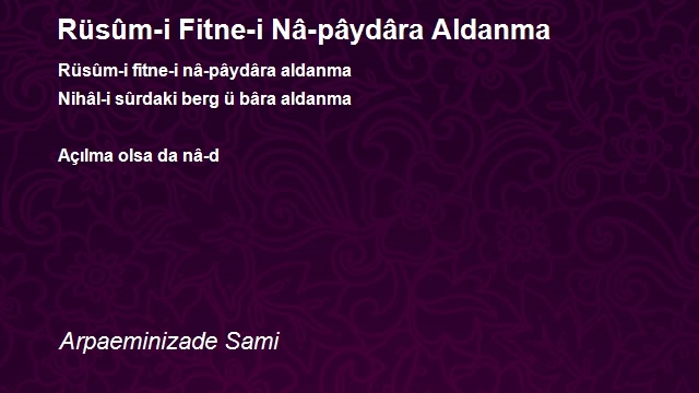 Arpaeminizade Sami