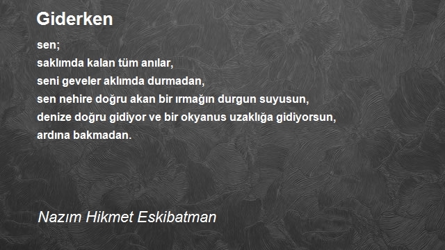 Nazım Hikmet Eskibatman