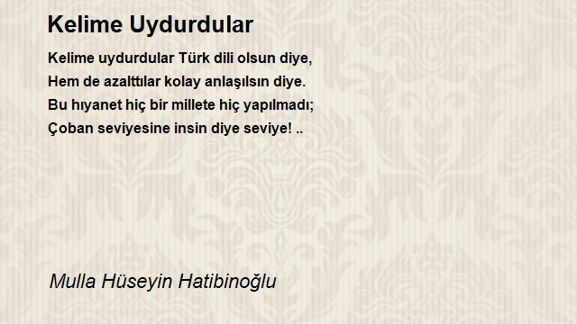 Mulla Hüseyin Hatibinoğlu