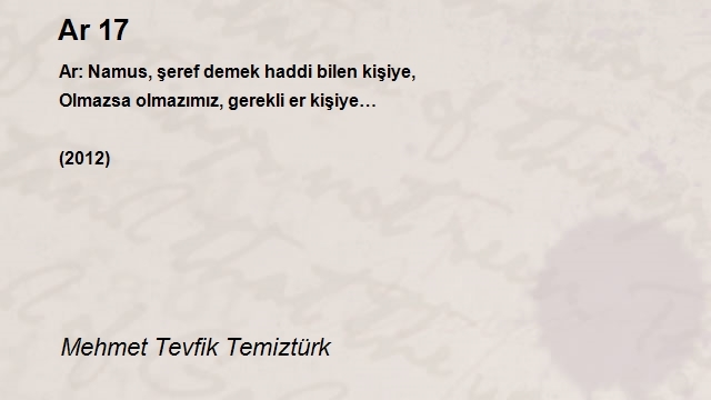 Mehmet Tevfik Temiztürk