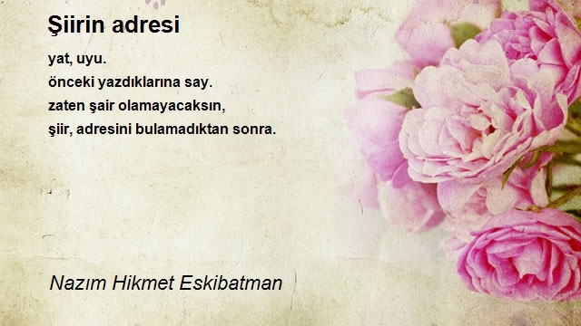 Nazım Hikmet Eskibatman