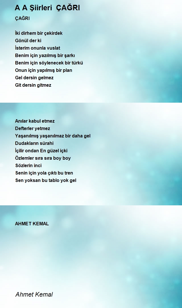 Ahmet Kemal