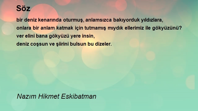 Nazım Hikmet Eskibatman