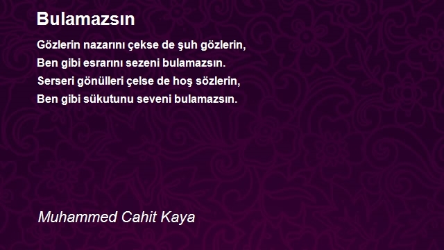 Muhammed Cahit Kaya