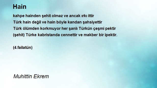 Muhittin Ekrem