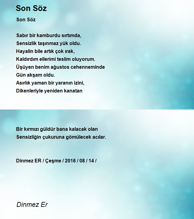 Dinmez Er