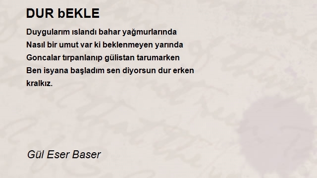 Gül Eser Baser