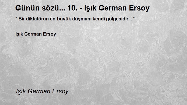 Işık German Ersoy 