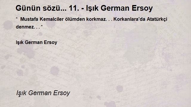 Işık German Ersoy 