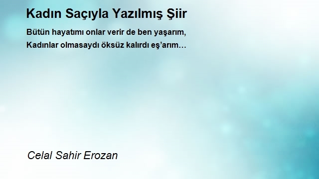 Celal Sahir Erozan