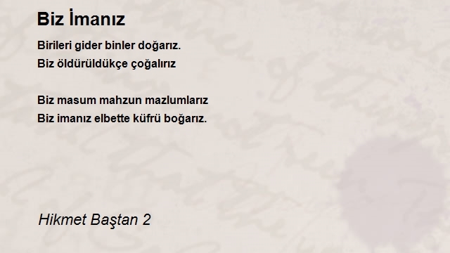 Hikmet Baştan 2