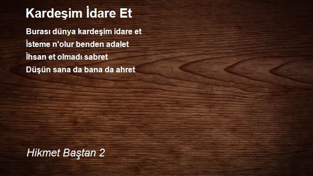 Hikmet Baştan 2