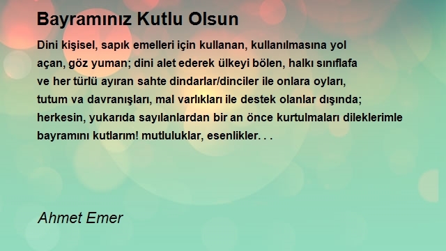 Ahmet Emer