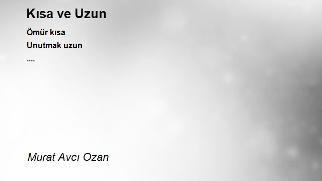 Murat Avcı Ozan