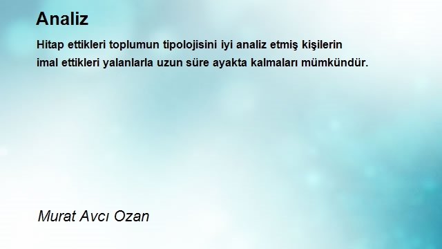 Murat Avcı Ozan