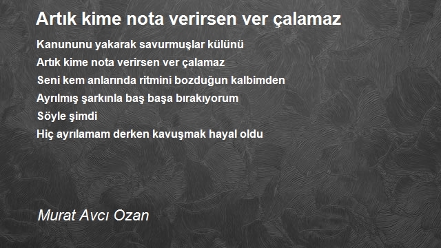 Murat Avcı Ozan