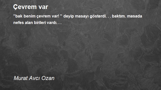 Murat Avcı Ozan