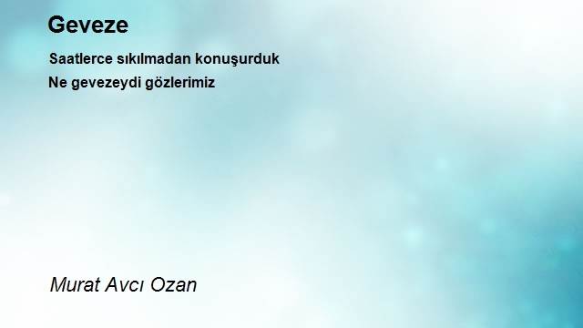 Murat Avcı Ozan