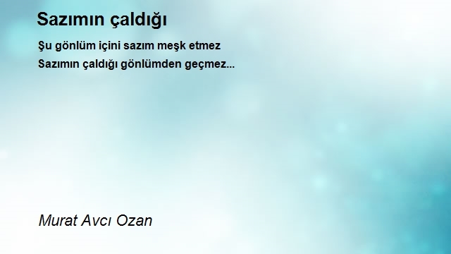 Murat Avcı Ozan