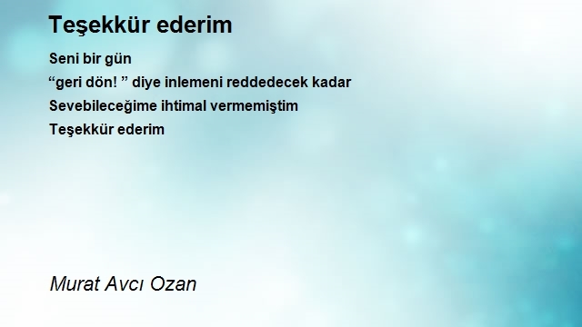 Murat Avcı Ozan