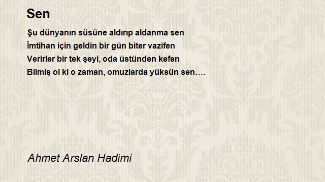 Ahmet Arslan Hadimi