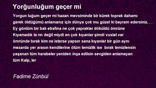 Fadime Zünbül