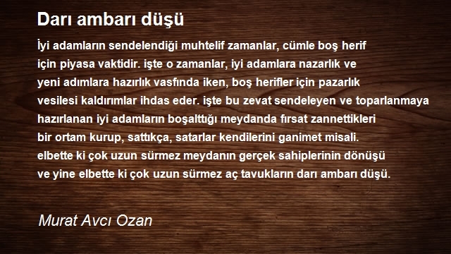 Murat Avcı Ozan