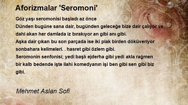 Mehmet Aslan Sofi