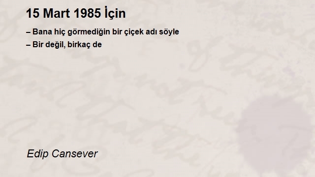 Edip Cansever