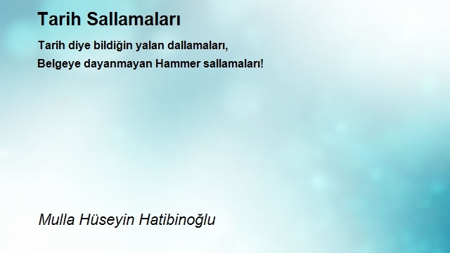 Mulla Hüseyin Hatibinoğlu