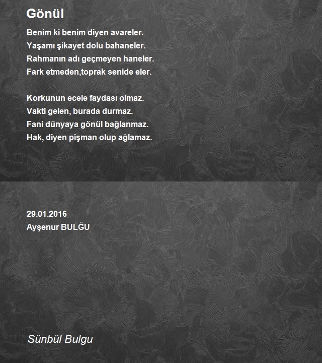 Sünbül Bulgu