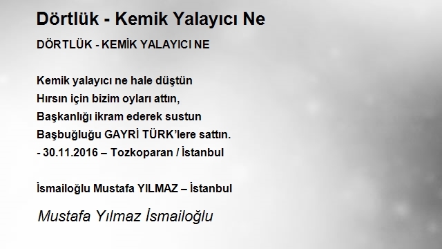 Mustafa Yılmaz İsmailoğlu