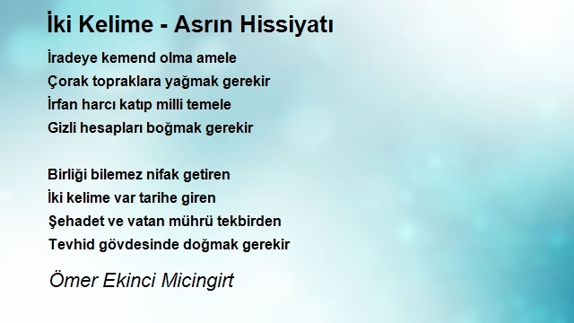 Ömer Ekinci Micingirt