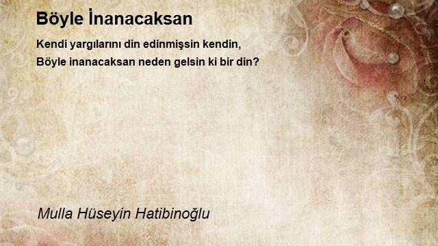 Mulla Hüseyin Hatibinoğlu