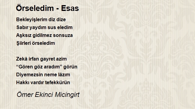 Ömer Ekinci Micingirt