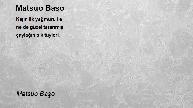 Matsuo Başo