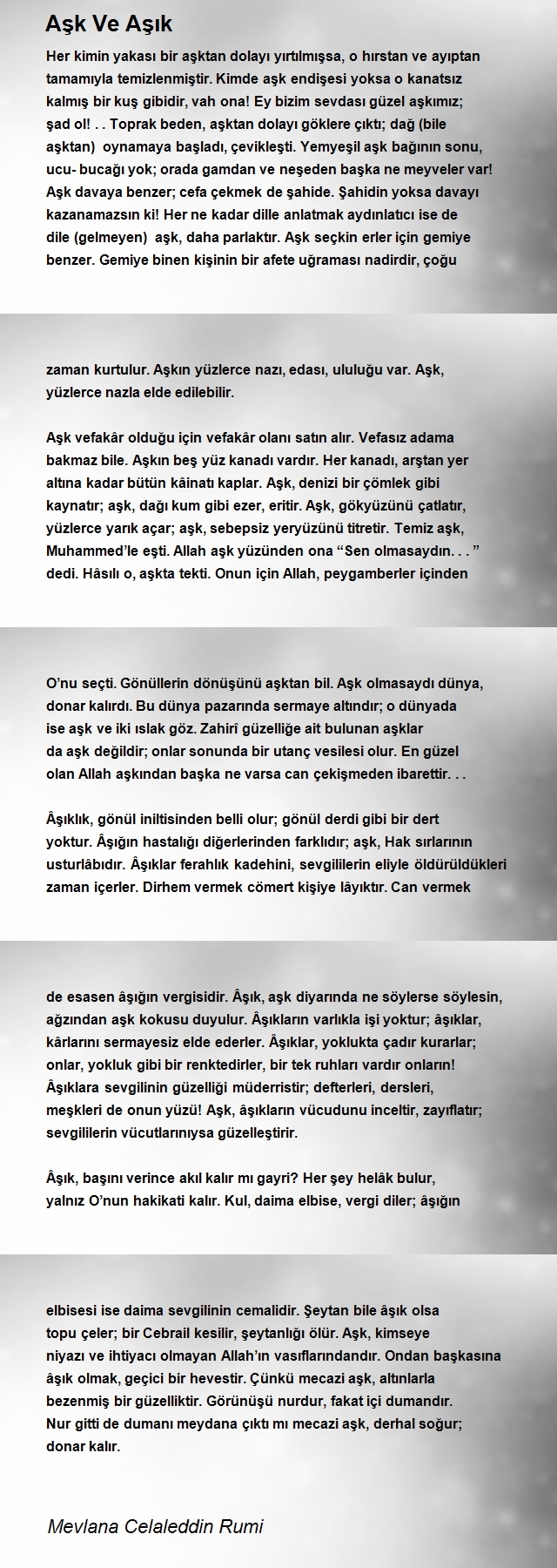 Mevlana Celaleddin Rumi