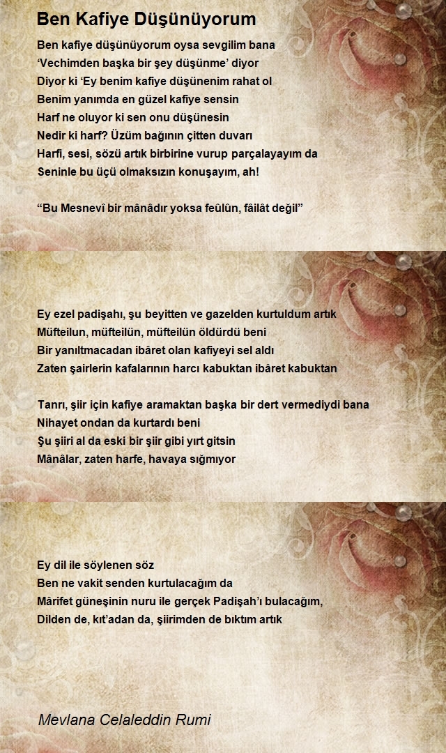 Mevlana Celaleddin Rumi