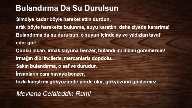 Mevlana Celaleddin Rumi