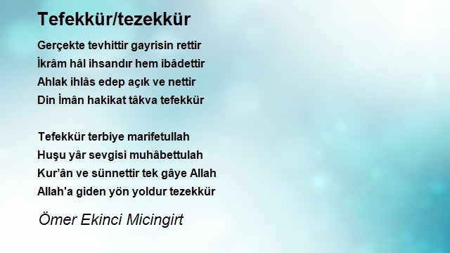 Ömer Ekinci Micingirt