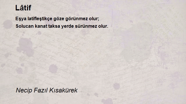 Necip Fazıl Kısakürek