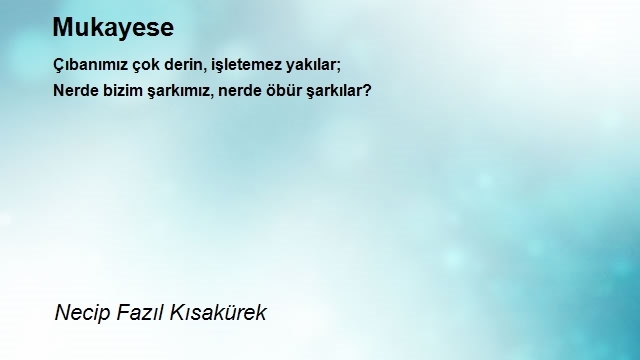 Necip Fazıl Kısakürek