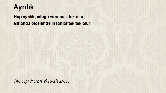 Necip Fazıl Kısakürek