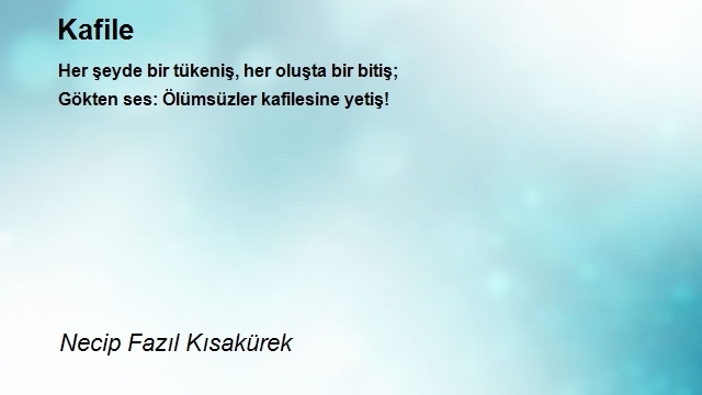 Necip Fazıl Kısakürek