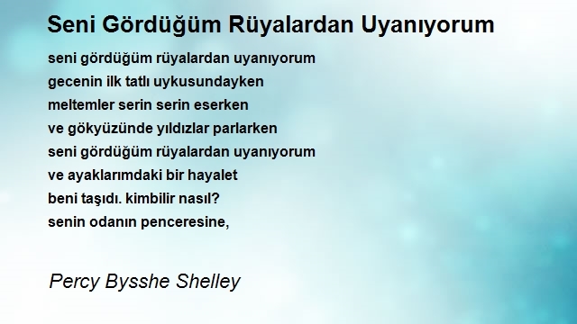 Percy Bysshe Shelley