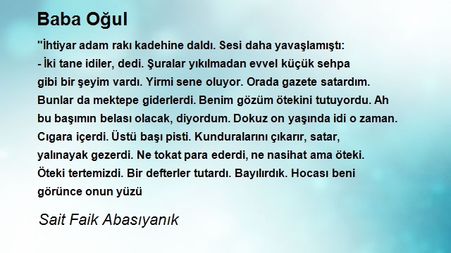 Sait Faik Abasıyanık